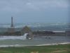 Les grandes mares, Goury et son canot de sauvetage: la Mona Rigolet prte pour un sauvetage en mer 